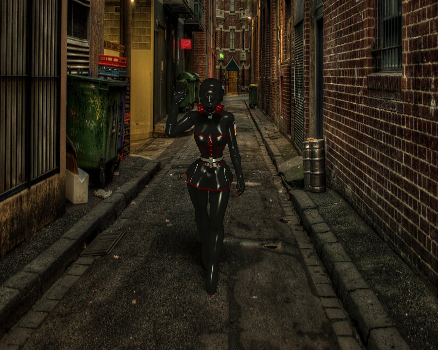 Getting dark in the back alleys